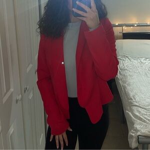Vibrant Red Blazer